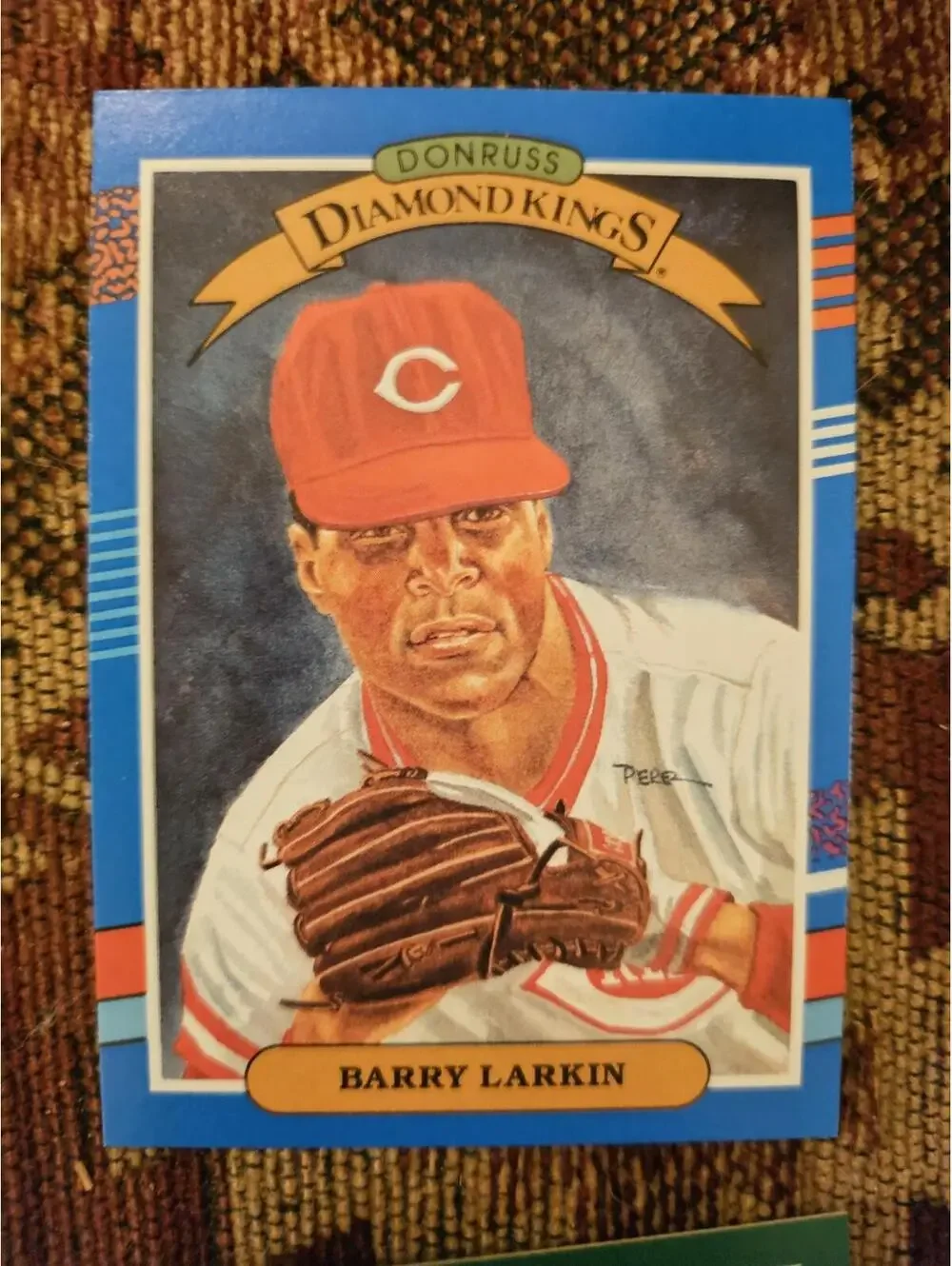 Barry Larkin - HOF - 1991 Donruss Diamond Kings #5 - Cincinnati Reds